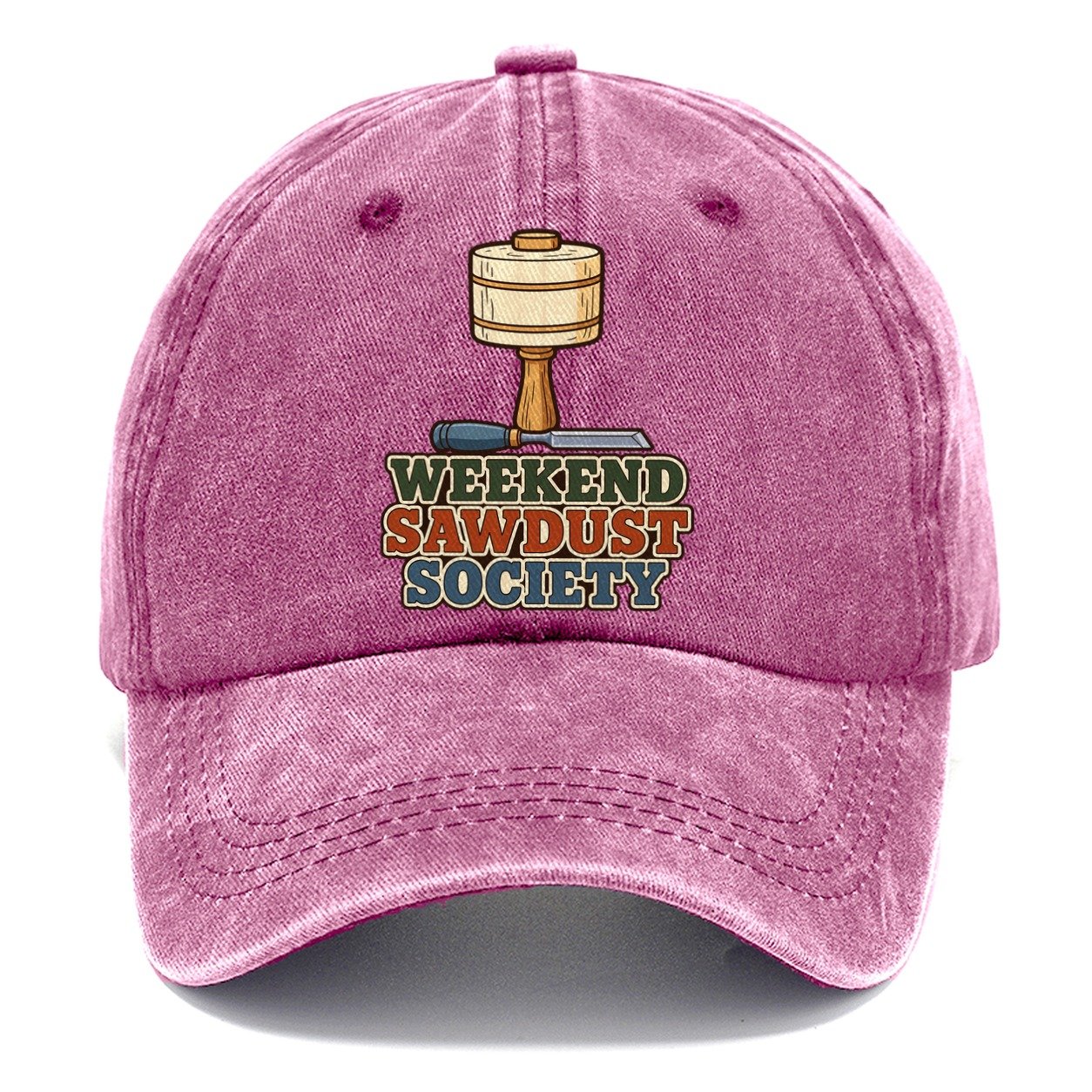 Weekend Sawdust Society Woodworking Classic Cap – Dusty Rose