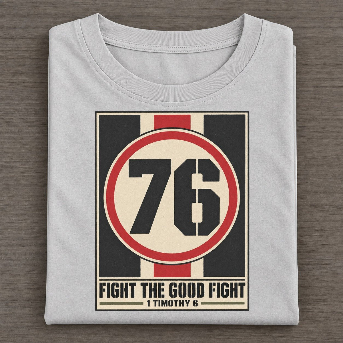 Fight The Good Fight Pit Board Parables Classic T-shirt – Grey
