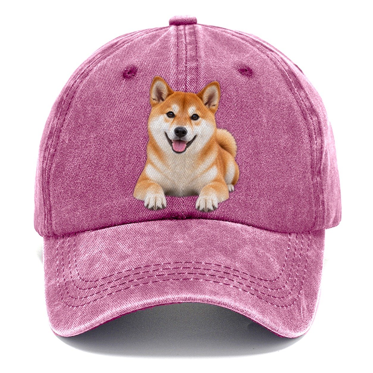Shiba Inu Lying Down Top Breeds Classic Cap – Dusty Rose