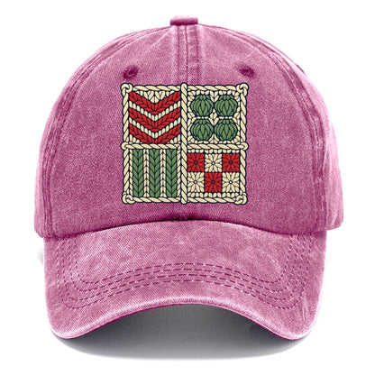 Textured Stitch Sampler Yarn Crafts Classic Cap – Dusty Rose