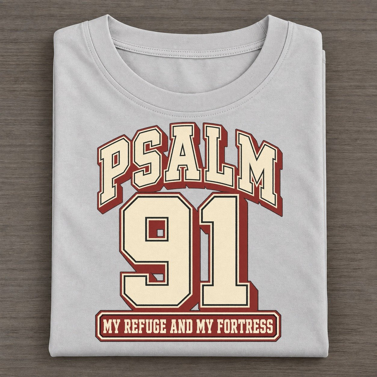 Psalm 91 Varsity Chapel Varsity Classic T-shirt – Grey
