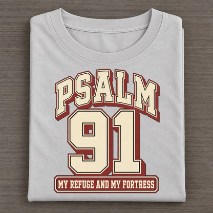 Psalm 91 Varsity Chapel Varsity Classic T-shirt – Grey