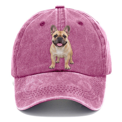 French Bulldog Standing Top Breeds Classic Cap – Dusty Rose