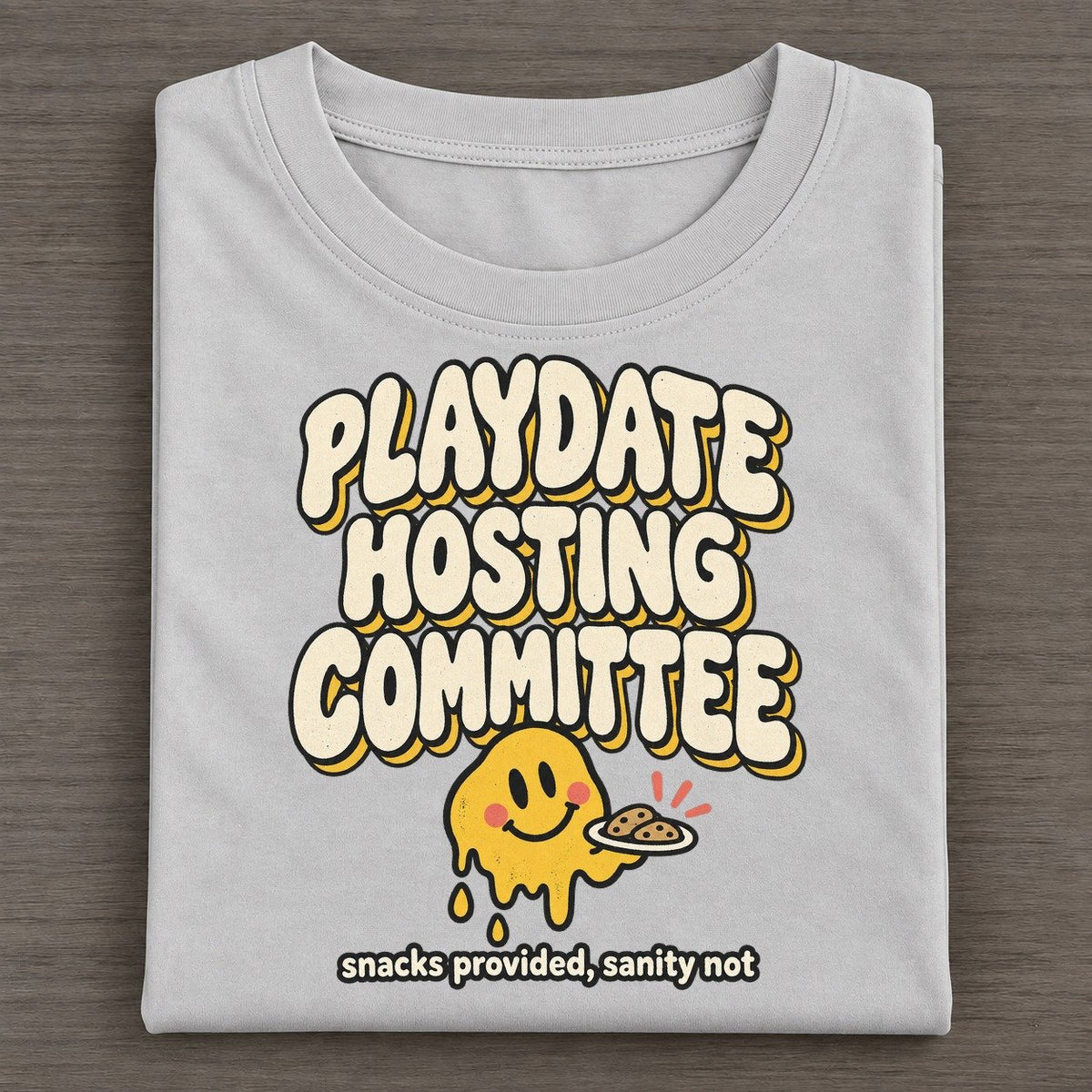 Playdate Hosts Running On Fumes Club Classic T-shirt – Grey
