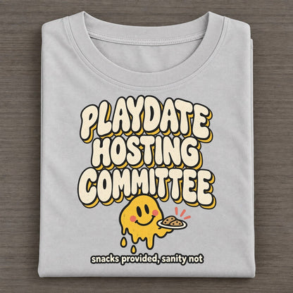 Playdate Hosts Running On Fumes Club Classic T-shirt – Grey