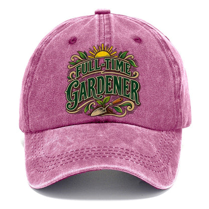 Full Time Gardener Retired Living Classic Cap – Dusty Rose