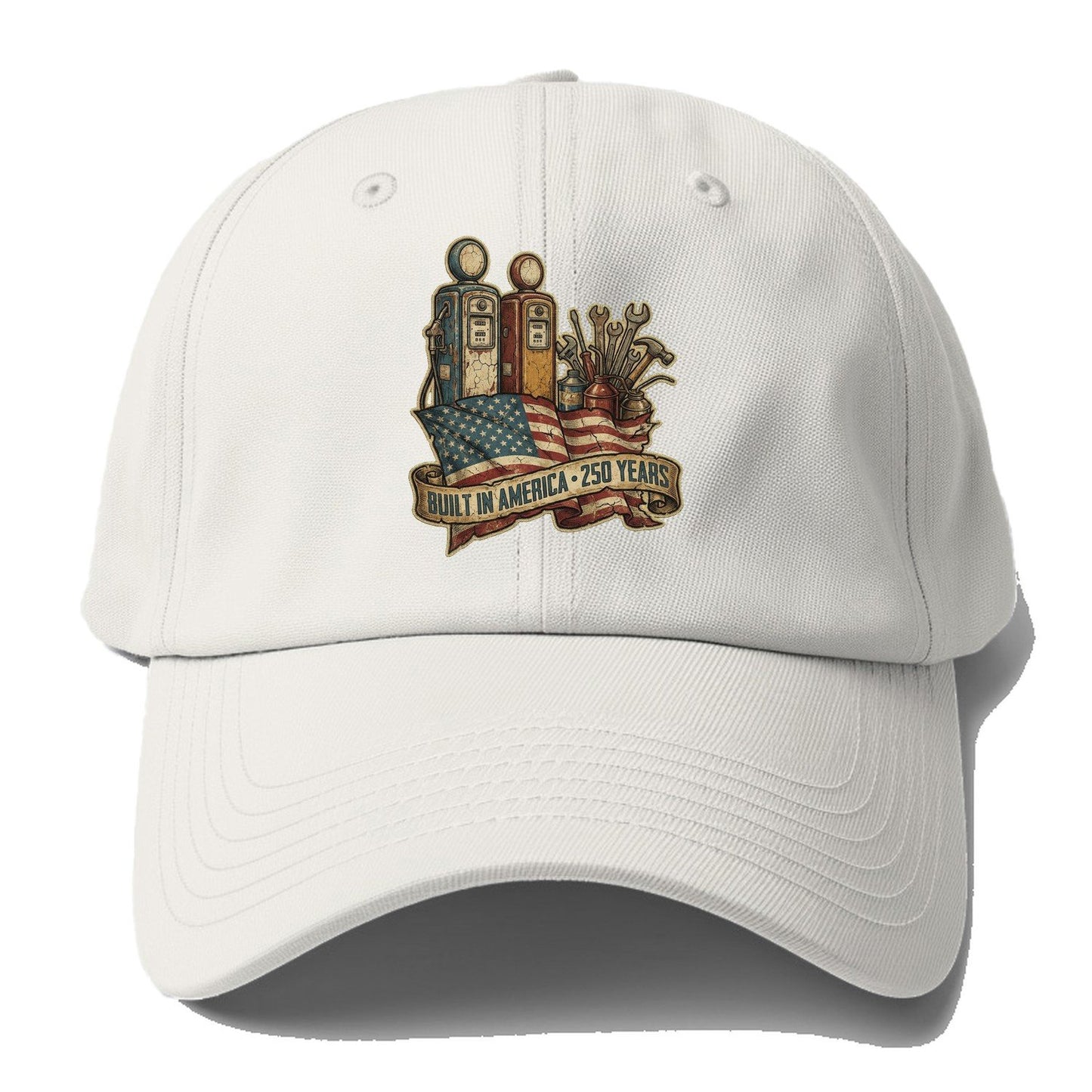 Built In America Baseball Cap – Off White