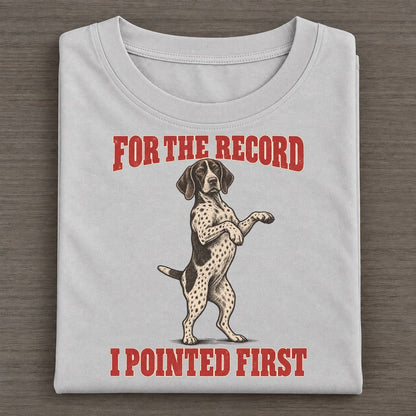 German Shorthaired Pointer Dog Declarations Classic T-shirt – Grey