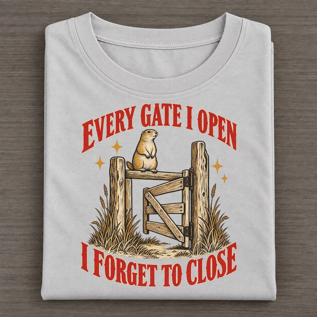 I Forget To Close Unhinged Affirmations Classic T-shirt – Grey