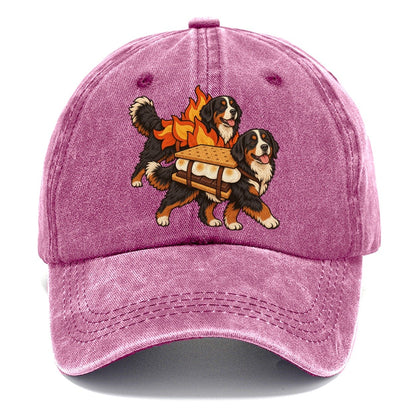 2 Bernese Mountain Dogs In Halloween Costumes Hdp 50 Parade Lineup Halloween Dog Parade Classic Cap – Dusty Rose