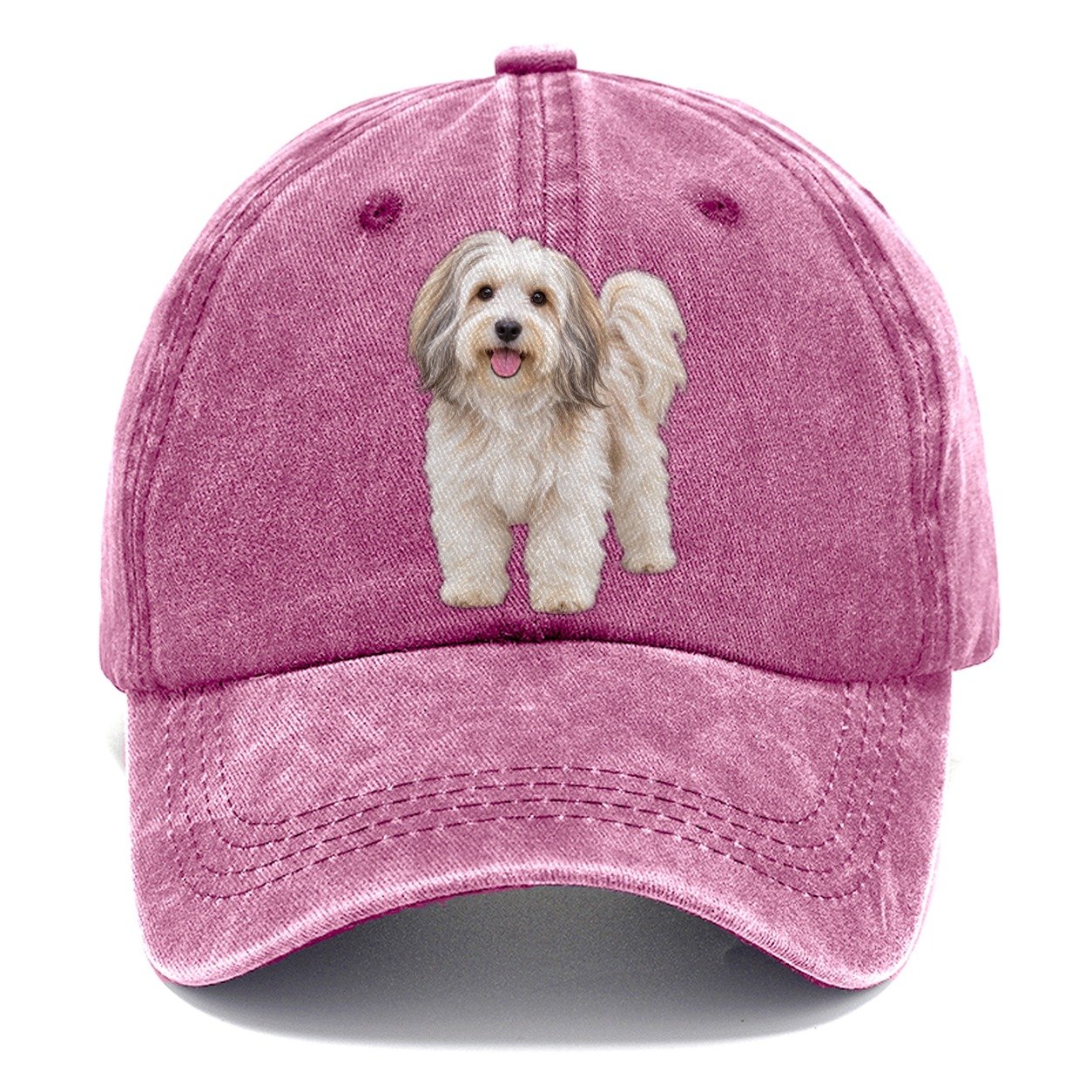 Havanese Standing Top Breeds Classic Cap – Dusty Rose