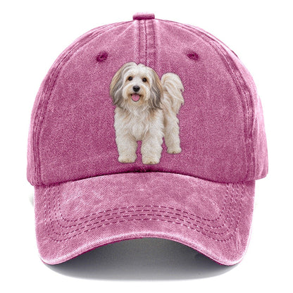Havanese Standing Top Breeds Classic Cap – Dusty Rose