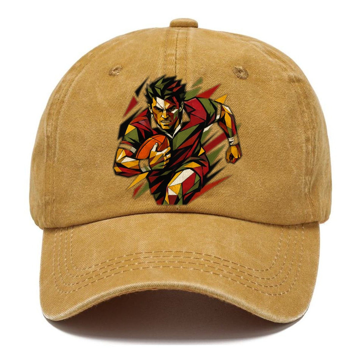 Rugby Player Carrying Ball Classic Cap – Golden Harvest