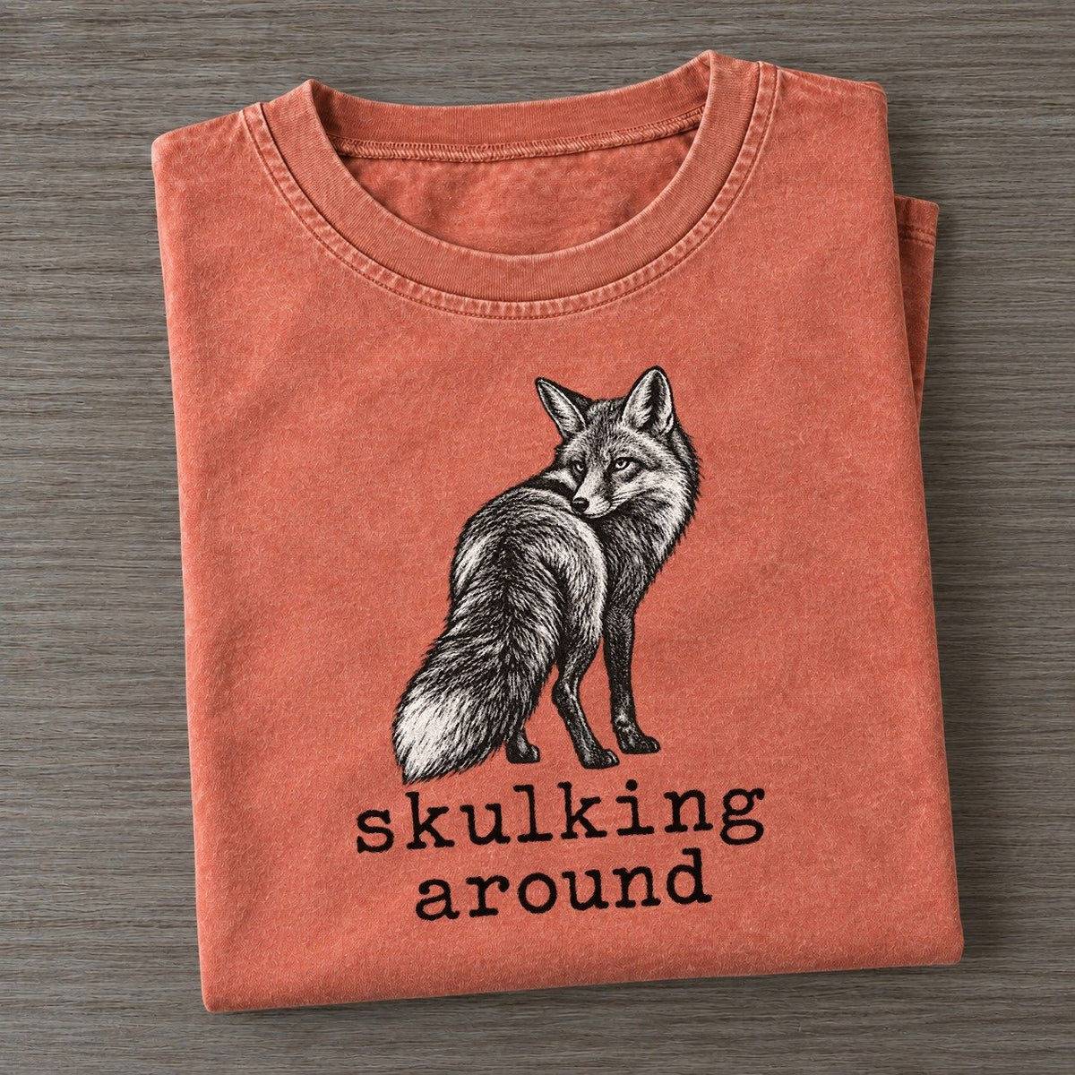 Skulking Around Collective Nouns Vintage T-shirt – Terracotta