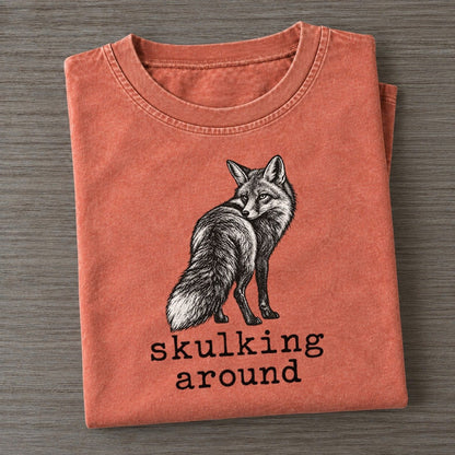 Skulking Around Collective Nouns Vintage T-shirt – Terracotta