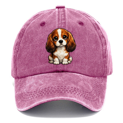 Cavalier King Charles Spaniel Sitting Sweetheart Classic Cap – Dusty Rose