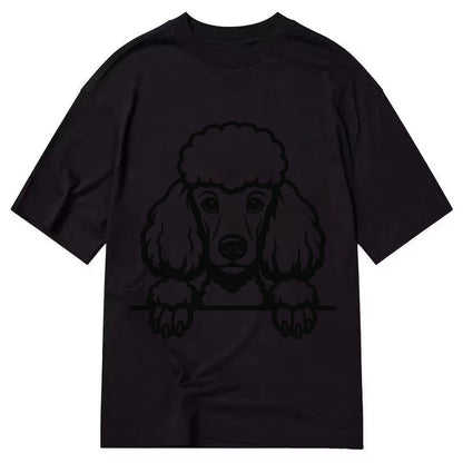 Standard Poodle Elaborate Grooming Pompoms On Paws Intellige Classic T-shirt – Black