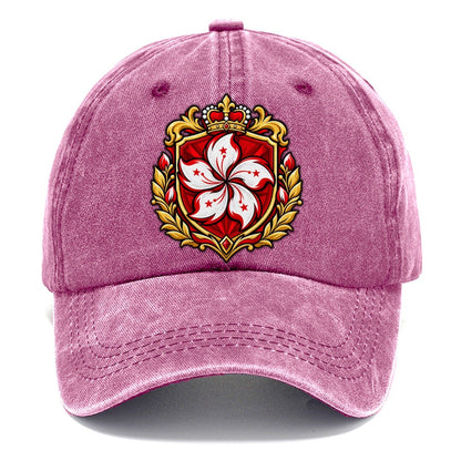 Hong Kong Heraldic Crest Country Logos Classic Cap – Dusty Rose