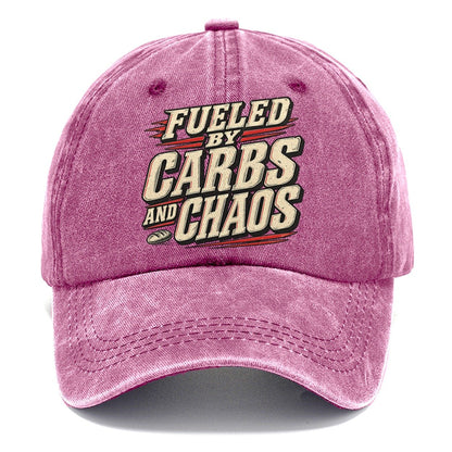 Fueled By Carbs And Chaos American Wit Classic Cap – Dusty Rose