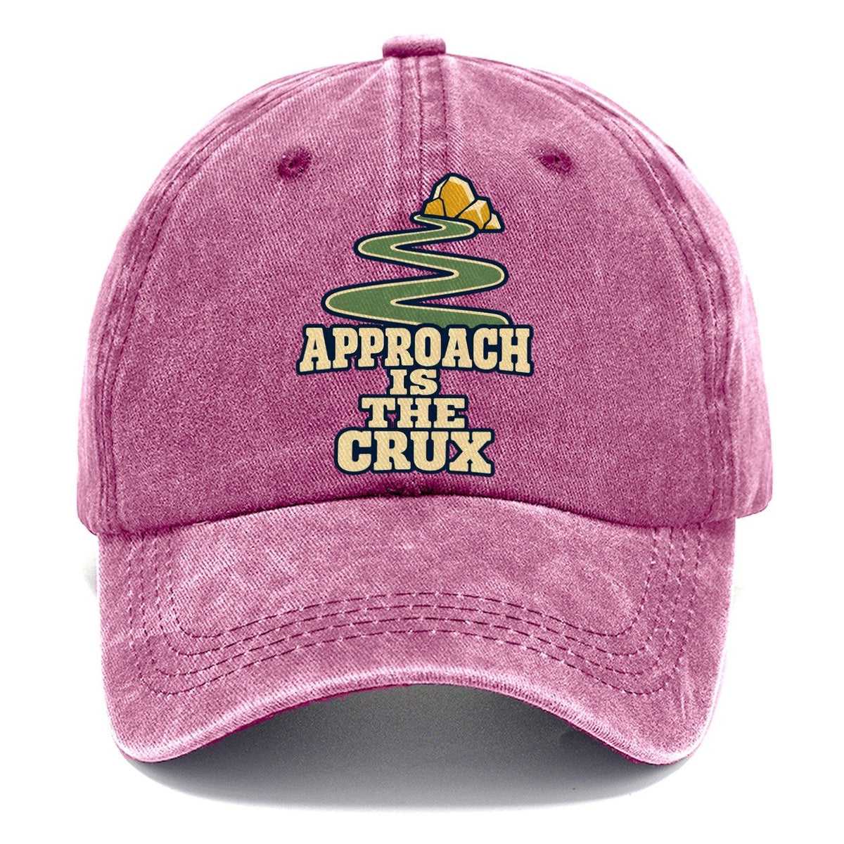 Approach Is The Crux Rock Climbing Classic Cap – Dusty Rose