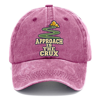 Approach Is The Crux Rock Climbing Classic Cap – Dusty Rose