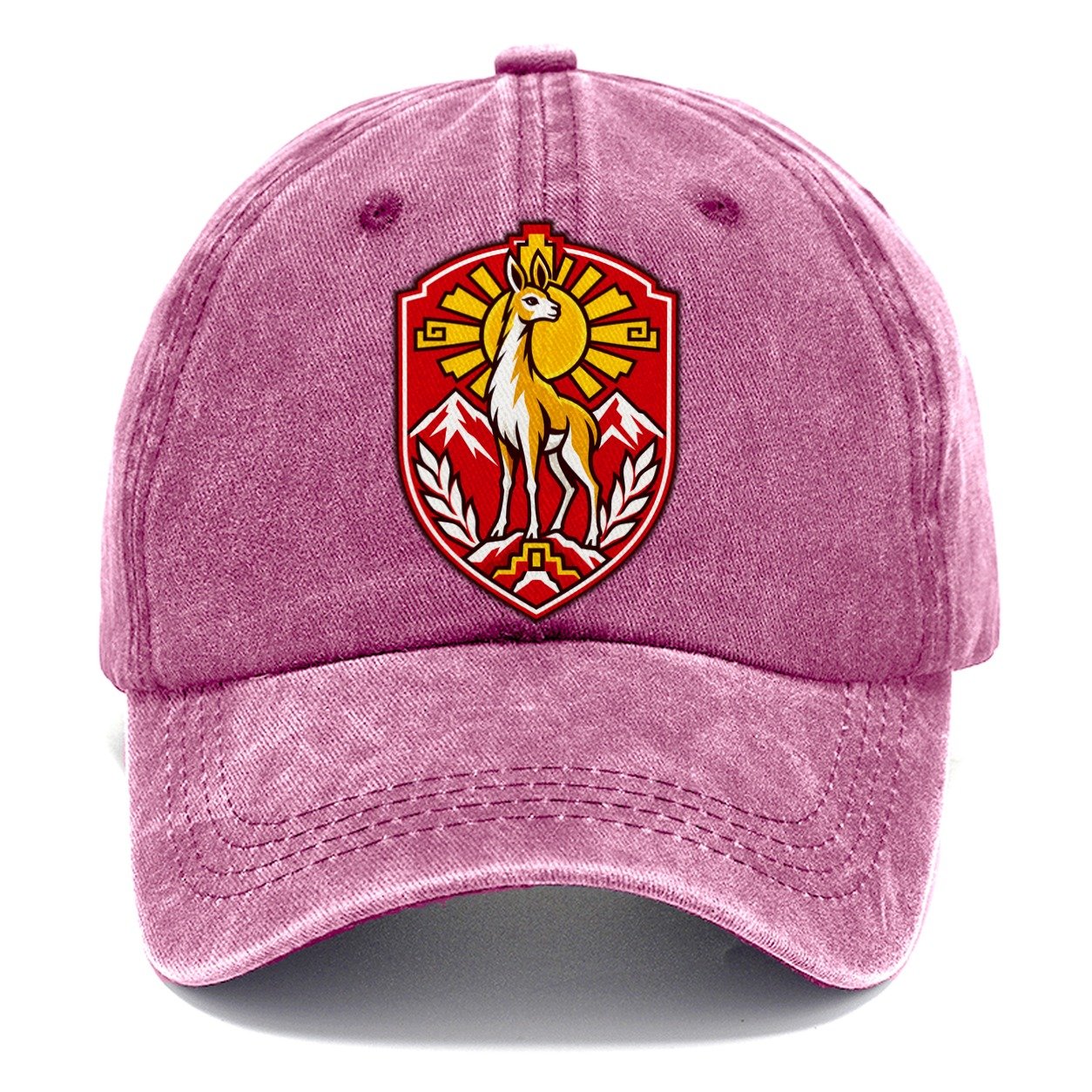 Peru Minimal Emblem Country Logos Classic Cap – Dusty Rose