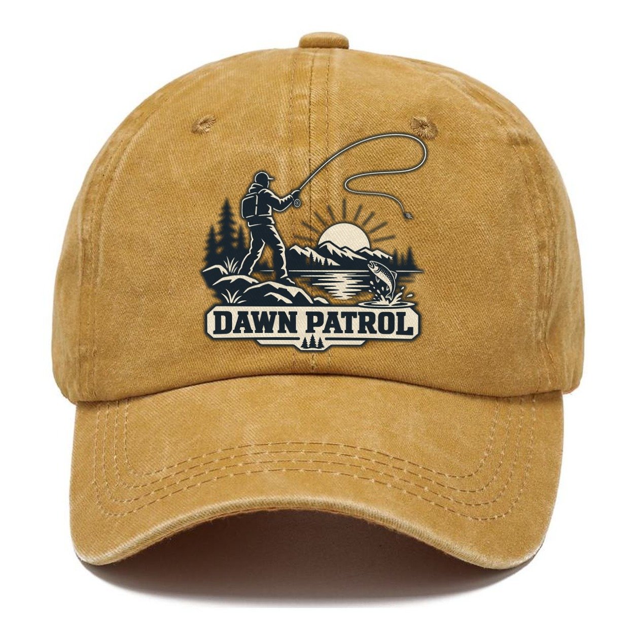 Dawn Patrol Angler Fishing Elegant Classic Cap – Golden Harvest