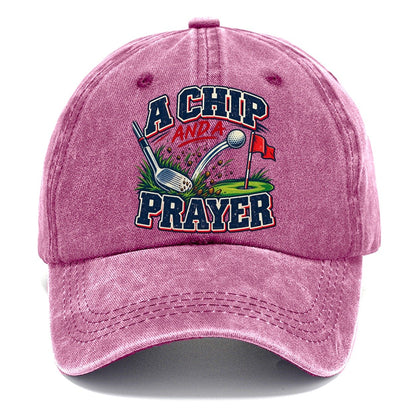 A Chip And A Prayer Golf Life Classic Cap – Dusty Rose