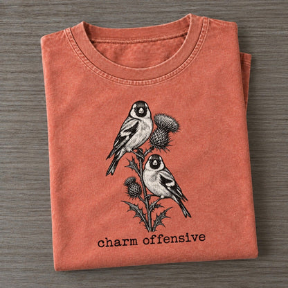 Charm Offensive Collective Nouns Vintage T-shirt – Terracotta