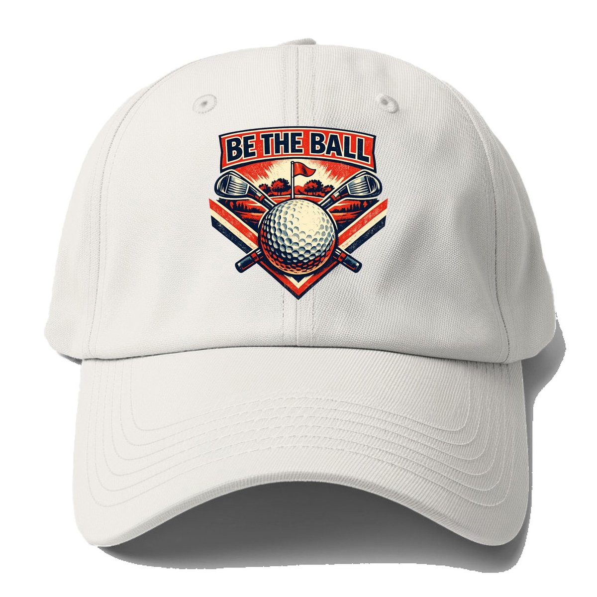 Be The Ball Baseball Cap – Off White
