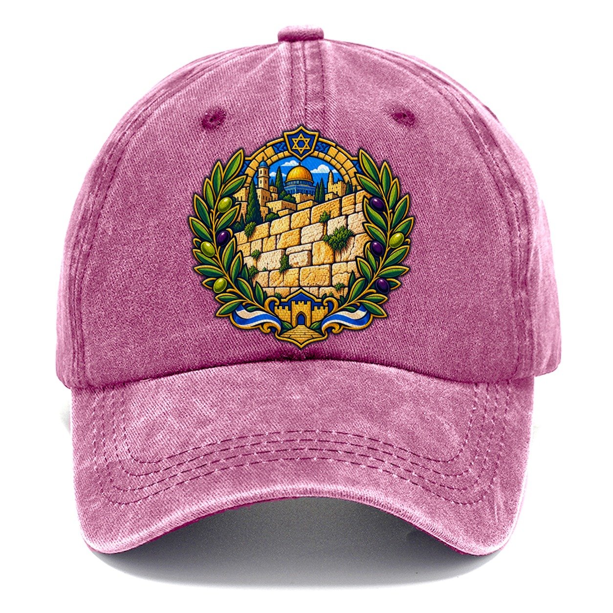 Western Wall Stones Jerusalem Classic Cap – Dusty Rose