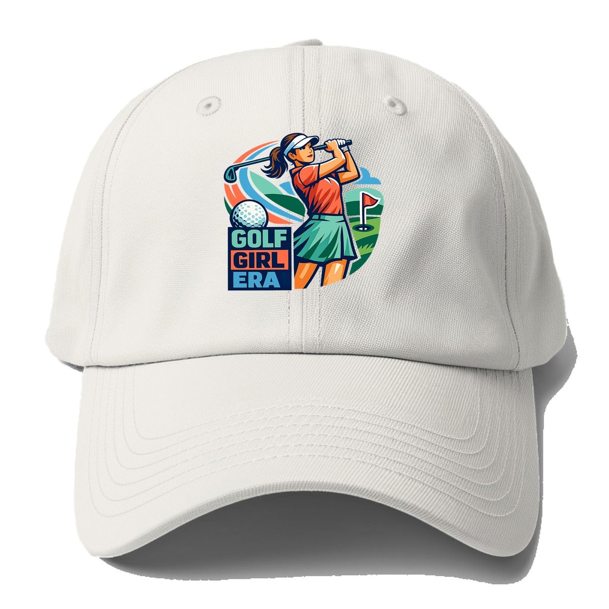 Golf Girl Era Baseball Cap – Off White
