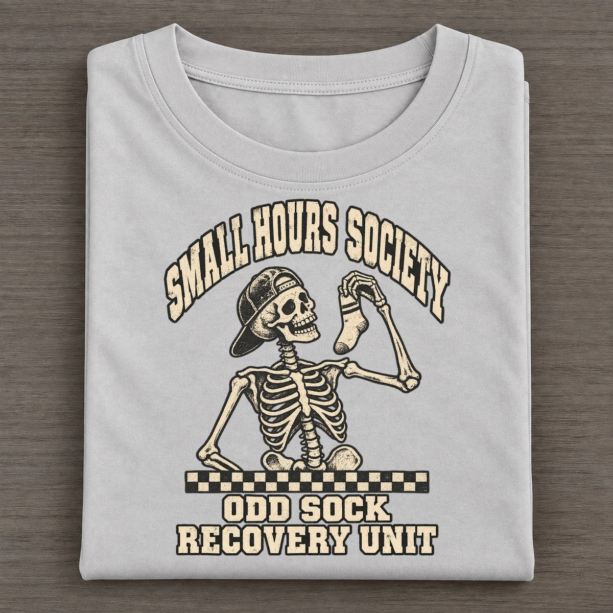 Sock Hunt Small Hours Society Classic T-shirt – Grey