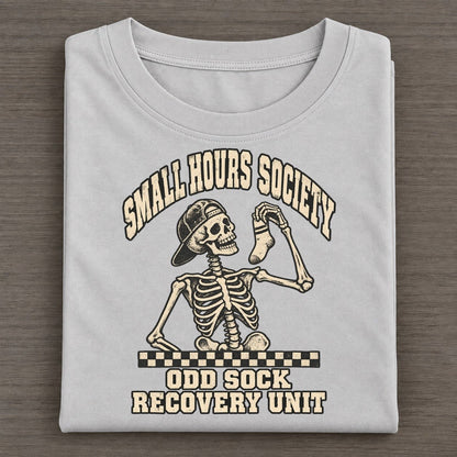 Sock Hunt Small Hours Society Classic T-shirt – Grey