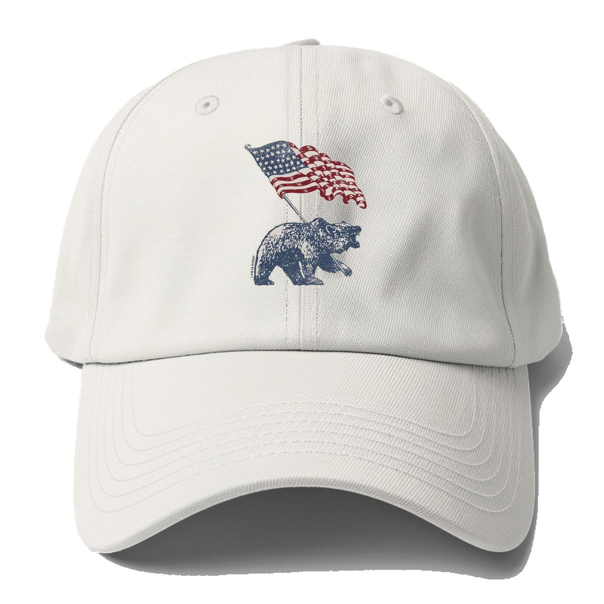 Bear Flag Logo Baseball Cap – Off White