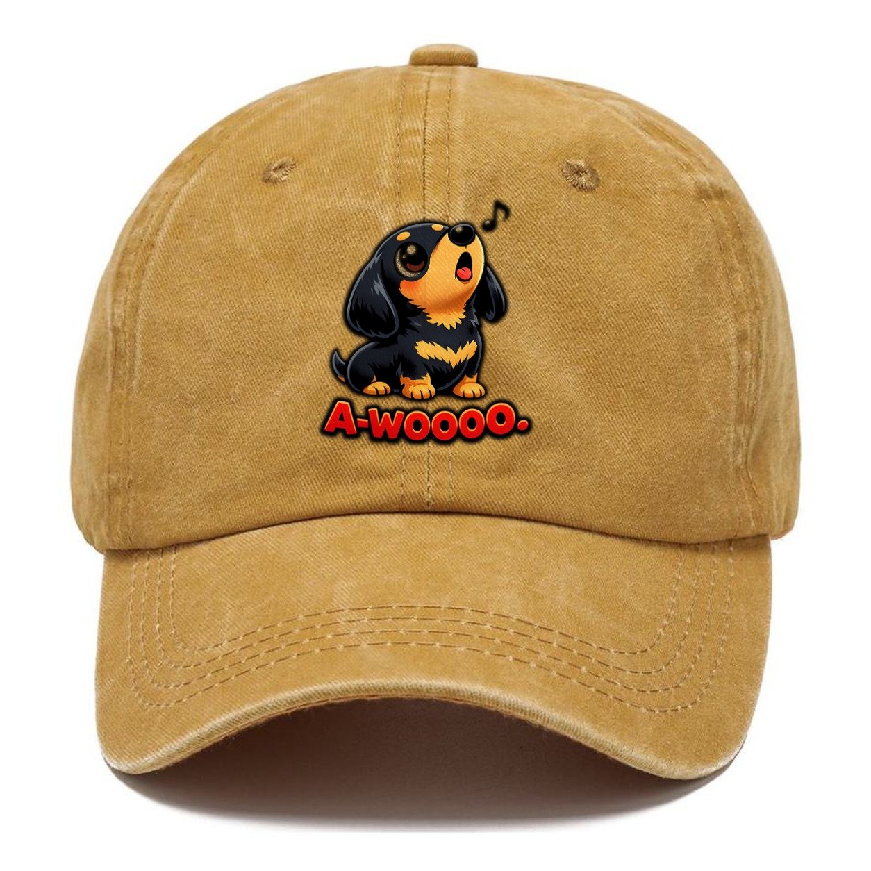 Dachshund Tiny Dignified Howl Classic Cap – Golden Harvest