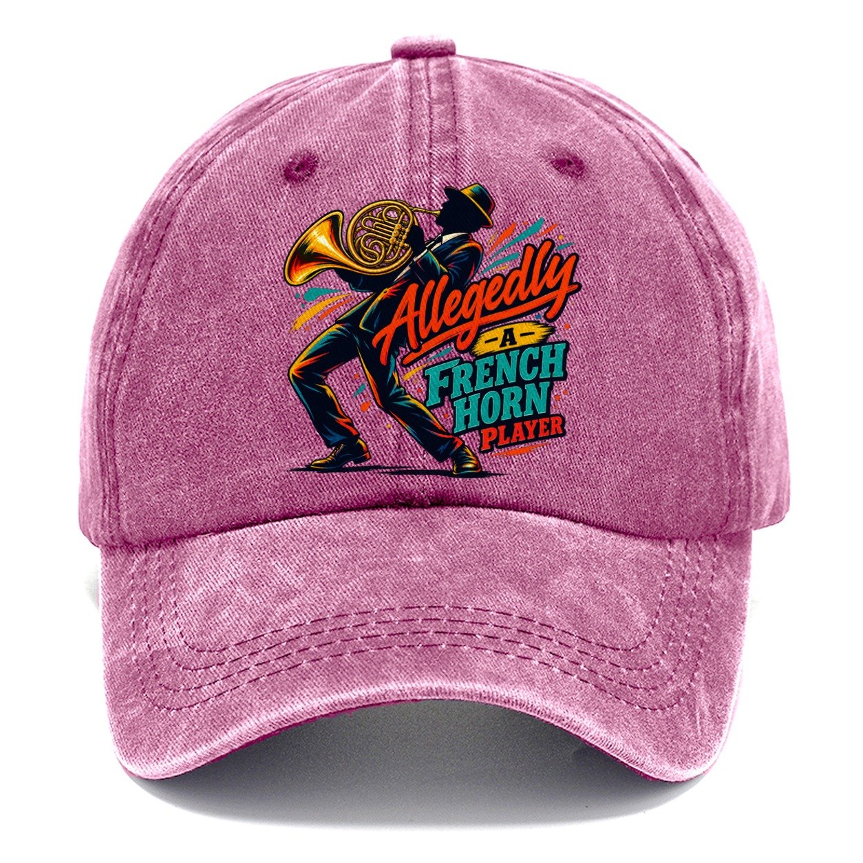 Allegedly A French Horn Player Music Instruments Classic Cap – Dusty Rose