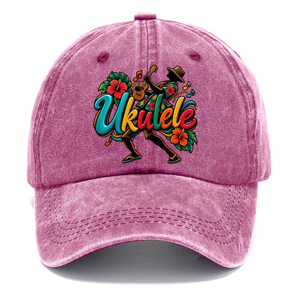 Ukulele Wordmark Music Instruments Classic Cap – Dusty Rose