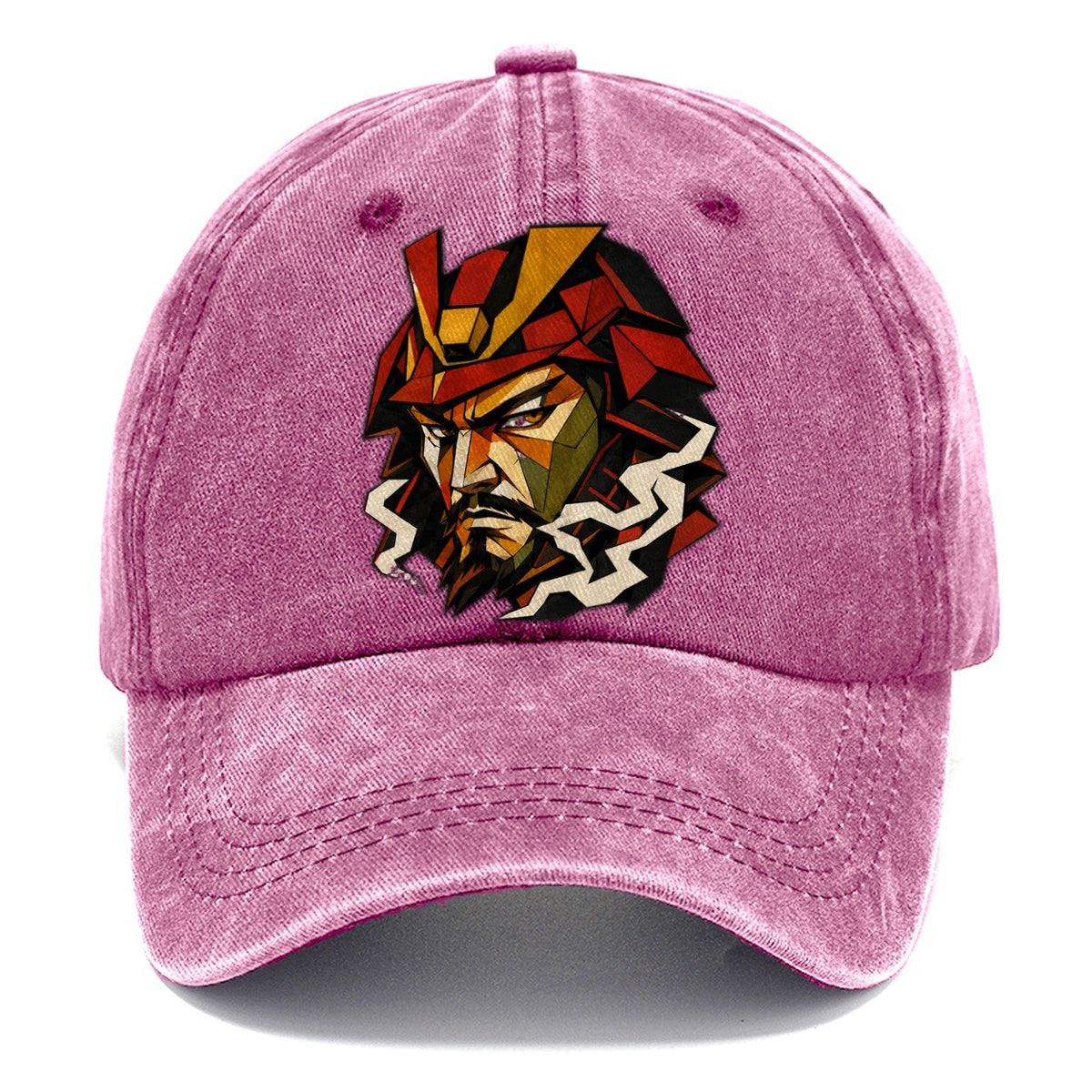 Samurai Helmet Portrait Classic Cap – Dusty Rose