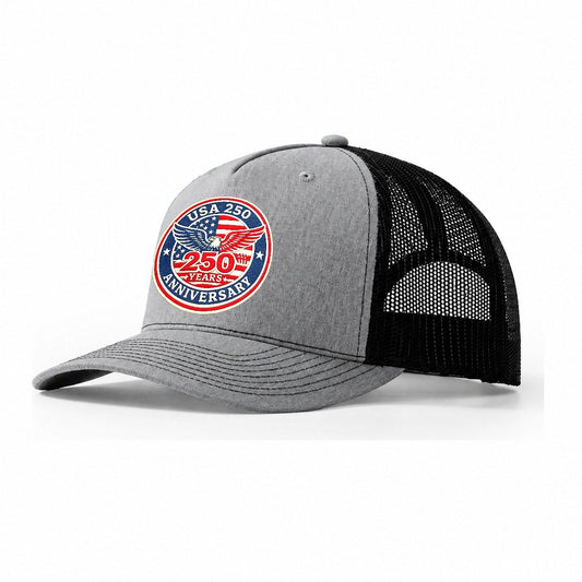 Usa 250th Anniversary Eagle Trucker Hat – Sport Grey-Black