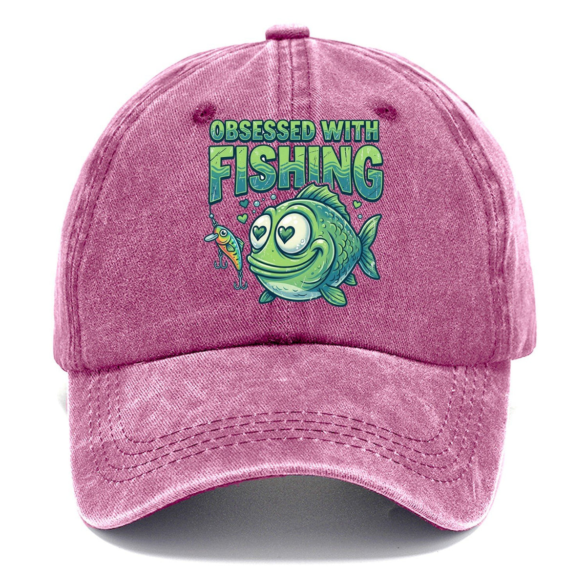 Obsessed With Fishing Classic Cap – Dusty Rose