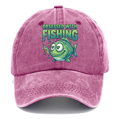 Obsessed With Fishing Classic Cap – Dusty Rose