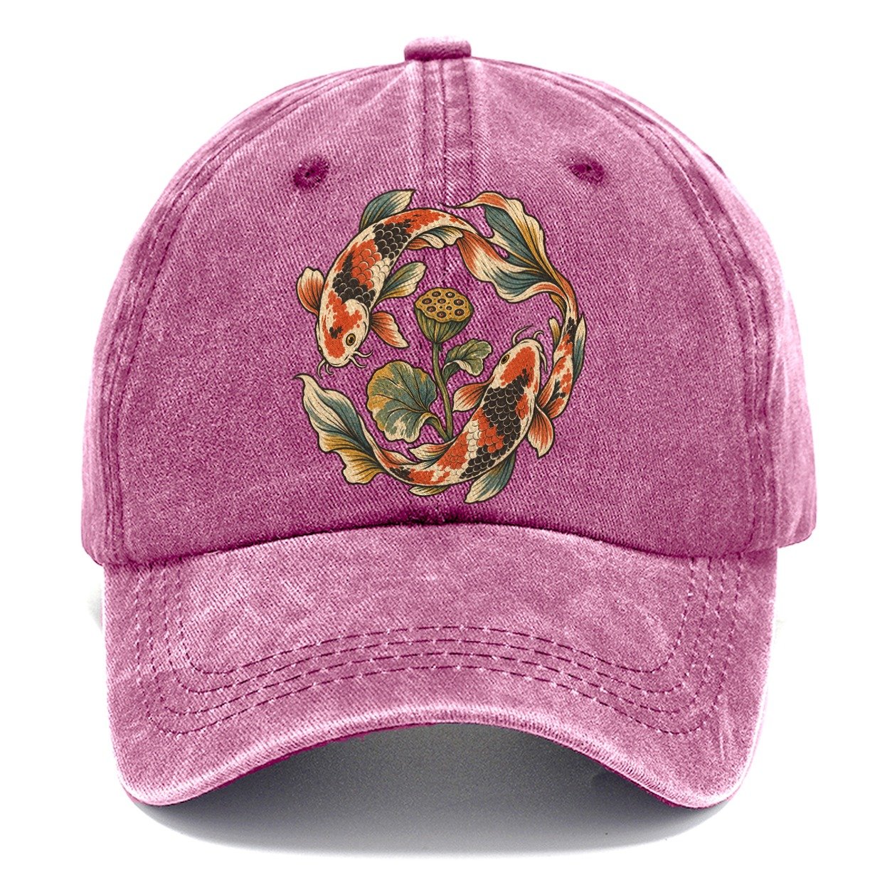 Koi Around Lotus Seedpod Gentle Wild Classic Cap – Dusty Rose