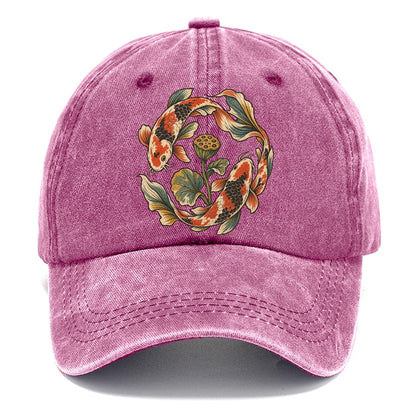 Koi Around Lotus Seedpod Gentle Wild Classic Cap – Dusty Rose