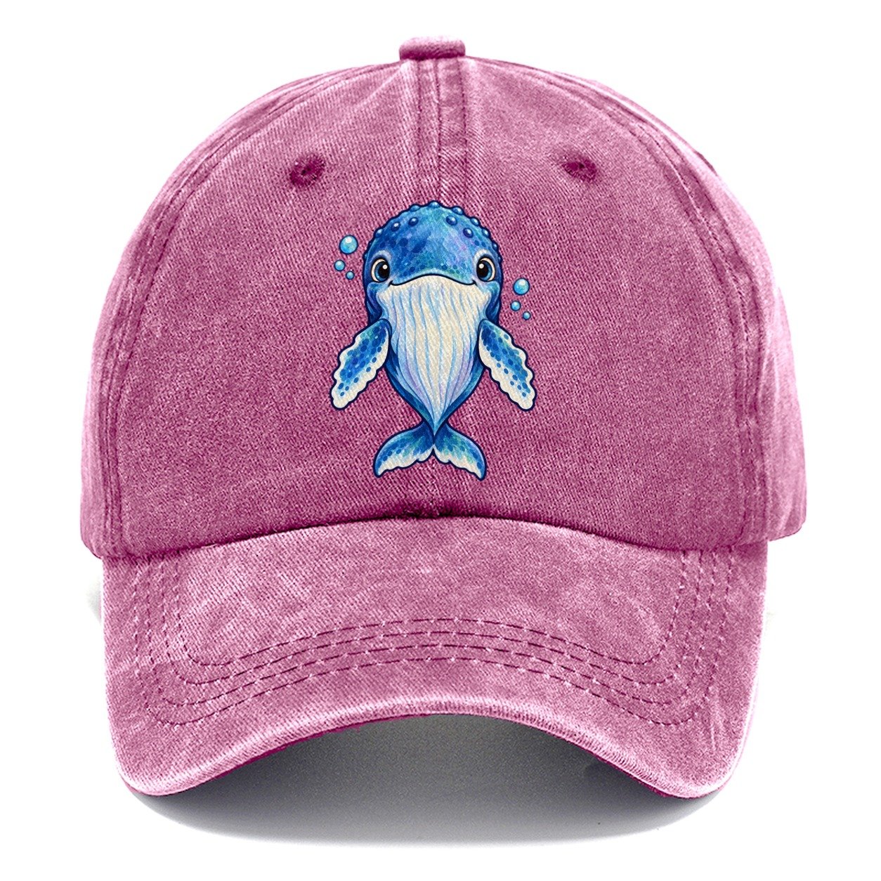 Humpback Whale Front Float Sea Sprite Classic Cap – Dusty Rose