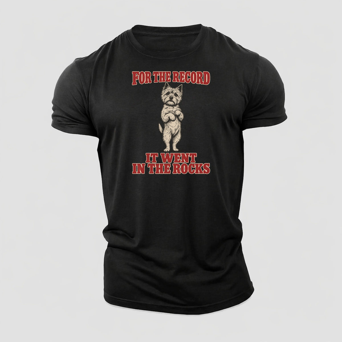 Cairn Terrier Dog Declarations Cotton T-Shirt – Black