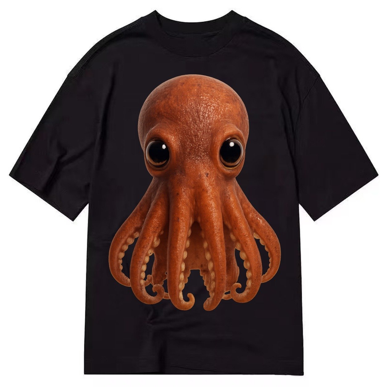 Baby Giant Pacific Octopus Reddish Smaller Tentacles Express Classic T-shirt – Black