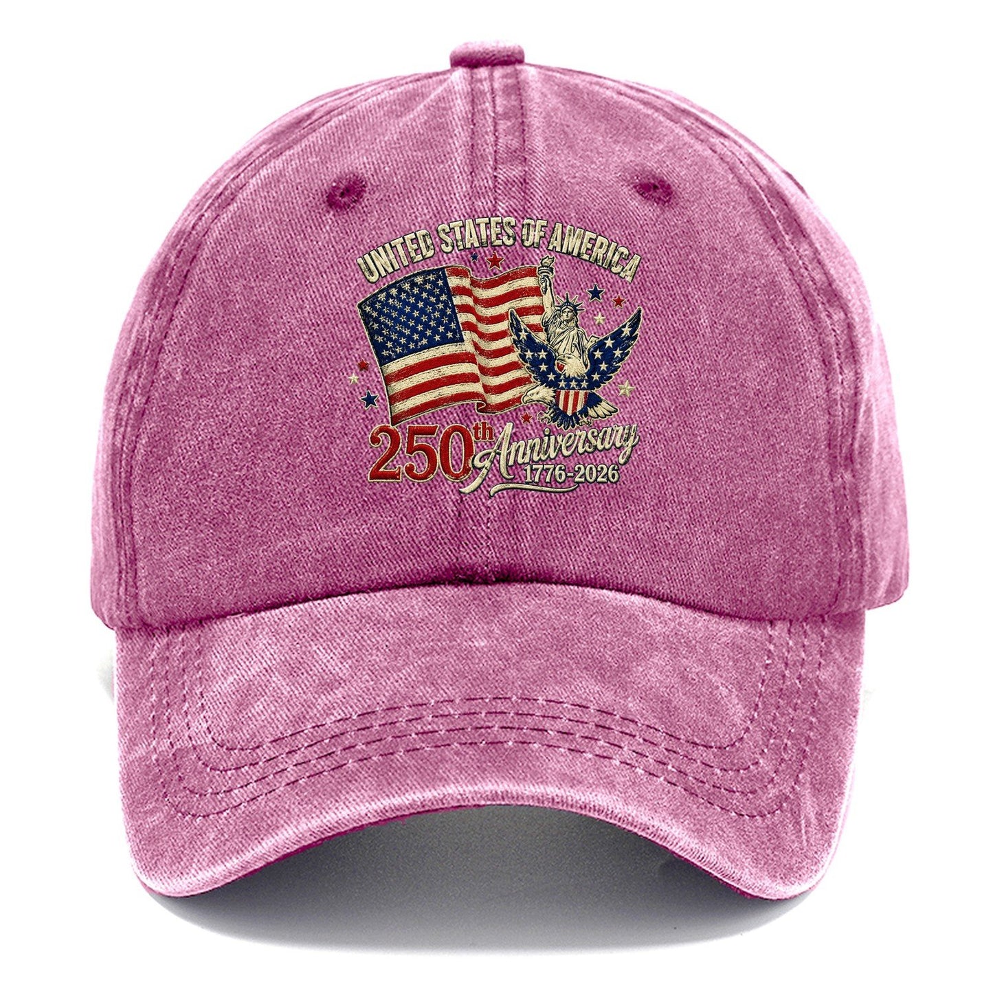 Us 250Th Patch Emblem Classic Cap – Dusty Rose
