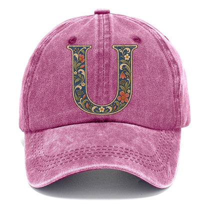 Wildflower U Monogram Classic Cap – Dusty Rose