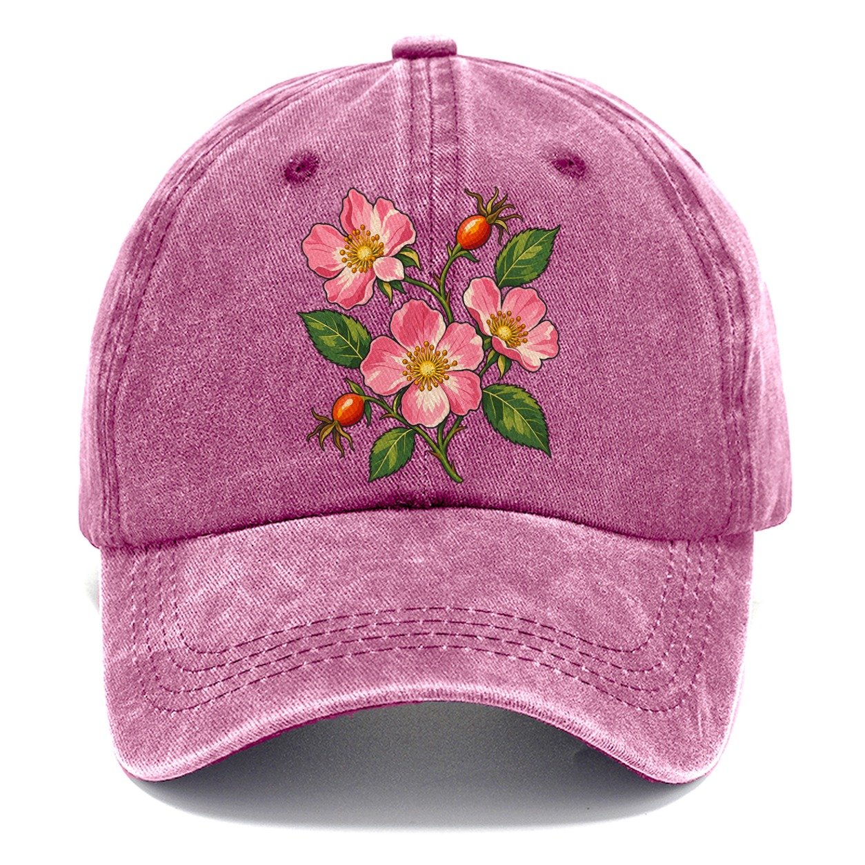 Alberta Wild Rose Canada Cultural Icons Classic Cap – Dusty Rose